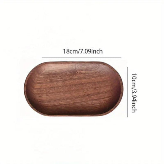 Plateau de service en bois massif Cozyhaus – Élégant et robuste plateau en bois avec poignées