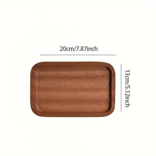 Plateau de service en bois massif Cozyhaus – Élégant et robuste plateau en bois avec poignées