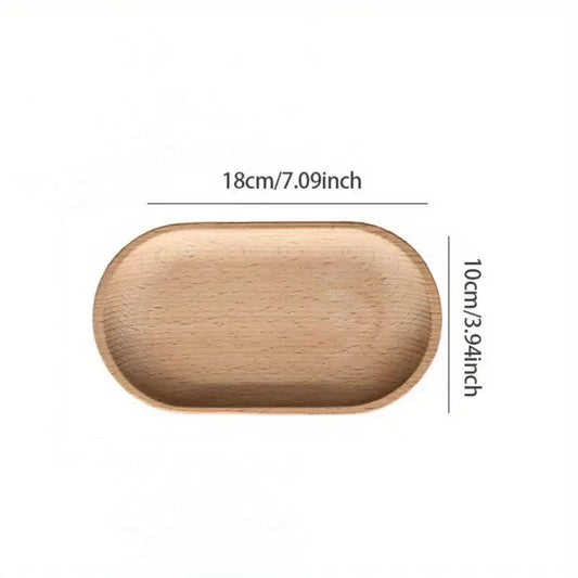 Plateau de service en bois massif Cozyhaus – Élégant et robuste plateau en bois avec poignées