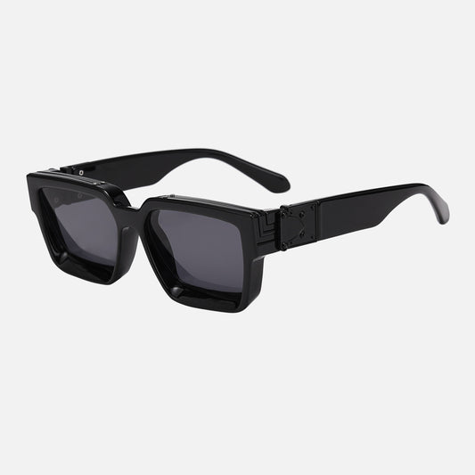EDGERTYLE - Lunettes de soleil carrées d'inspiration rétro pour hommes et femmes