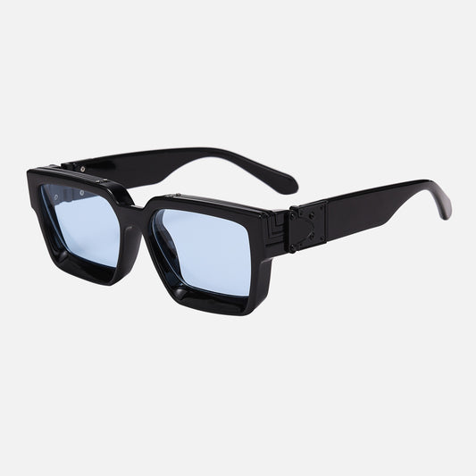 EDGERTYLE - Lunettes de soleil carrées d'inspiration rétro pour hommes et femmes