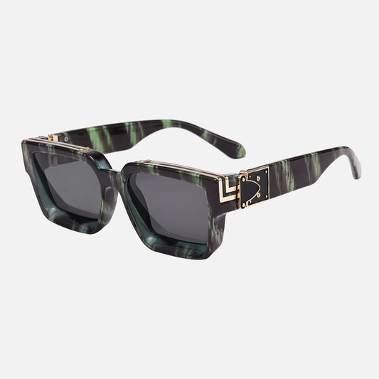 EDGERTYLE - Lunettes de soleil carrées d'inspiration rétro pour hommes et femmes