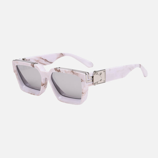 EDGERTYLE - Lunettes de soleil carrées d'inspiration rétro pour hommes et femmes