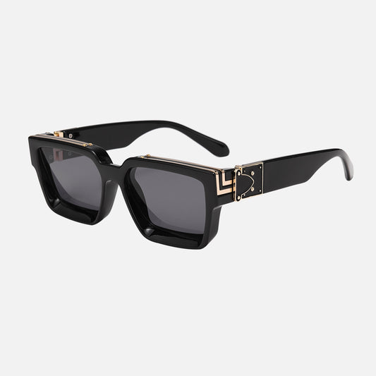 EDGERTYLE - Lunettes de soleil carrées d'inspiration rétro pour hommes et femmes