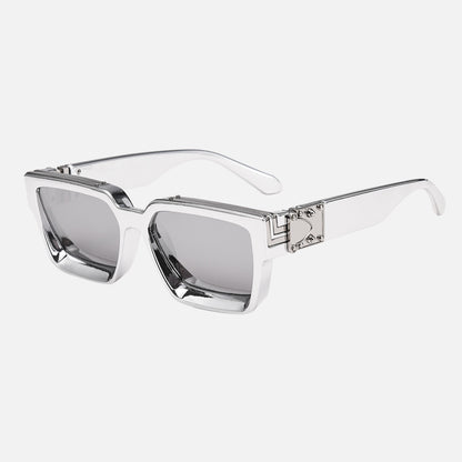 EDGERTYLE - Lunettes de soleil carrées d'inspiration rétro pour hommes et femmes