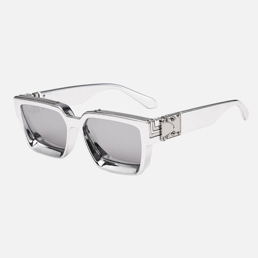 EDGERTYLE - Lunettes de soleil carrées d'inspiration rétro pour hommes et femmes