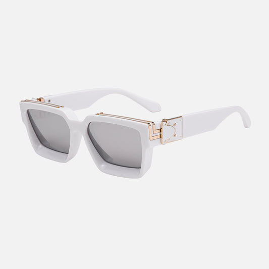 EDGERTYLE - Lunettes de soleil carrées d'inspiration rétro pour hommes et femmes