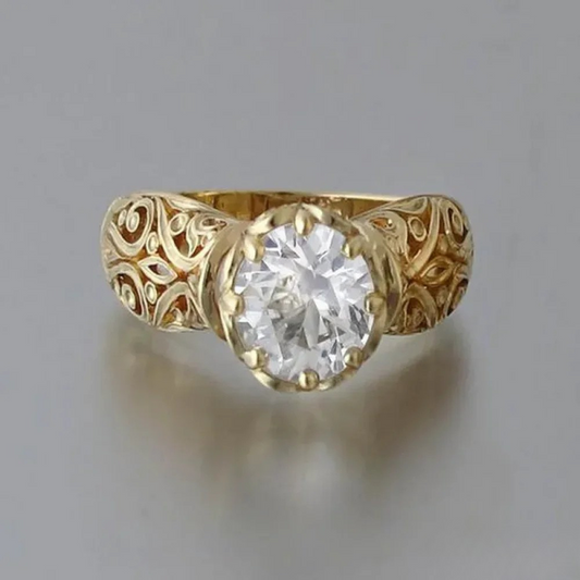 Bague en zirconium blanc