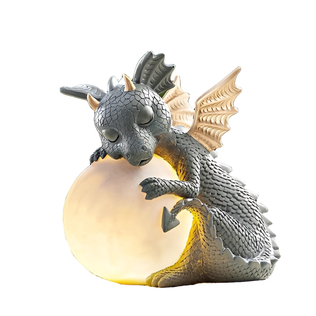 Lampe de table LED en forme de dragon – Rechargeable, alimentée par solaire, décoration unique pour chambre ou salon
