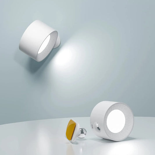 Applique murale sans fil rotative – solution d'éclairage rechargeable et dimmable