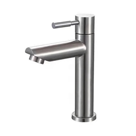 Robinet de salle de bain en acier inoxydable – Design à levier unique durable et moderne