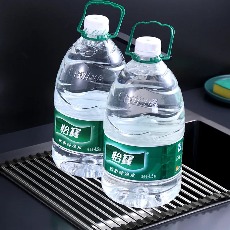 Égouttoir de cuisine en acier inoxydable – Pliable, Durable et Gain de Place