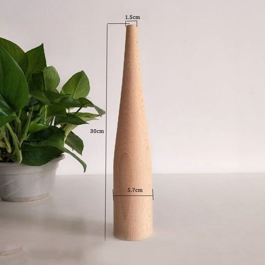 Vase en bois élégant pour l'intérieur – Vase en bambou pour arrangements floraux