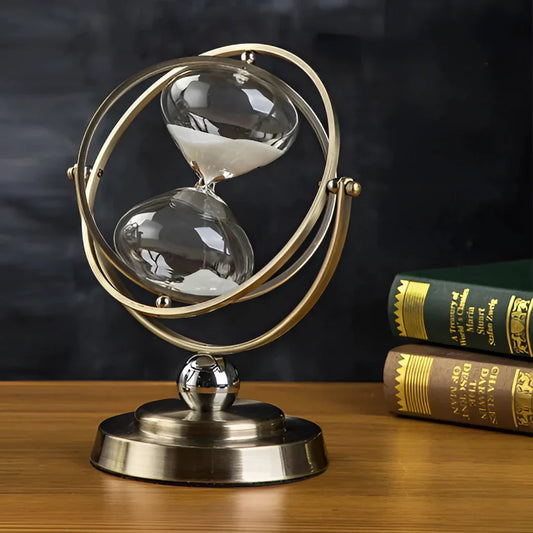 Horloge de Sable Globale Élégante – Design Nordique Vintage pour une Décoration de Maison et de Bureau Stylée