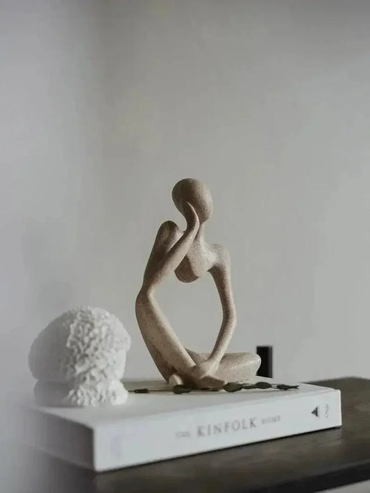 Sculpture Élégante "Le Penseur" – Décoration Unique pour la Maison & le Bureau