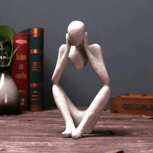 Sculpture Élégante "Le Penseur" – Décoration Unique pour la Maison & le Bureau