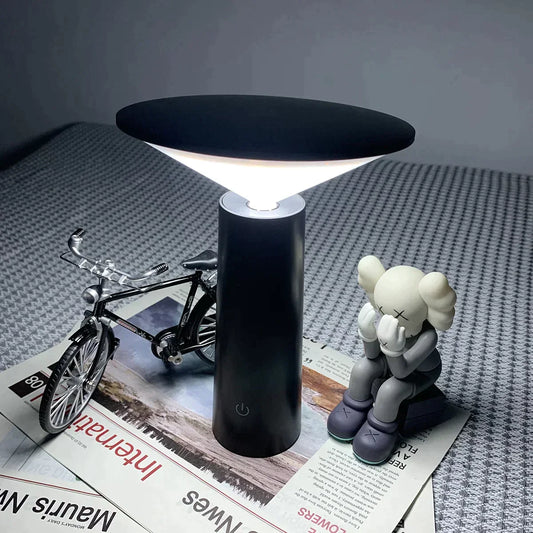 Lampe de table LED sans fil Emma – Rechargeable par USB avec télécommande, Modes d'éclairage réglables