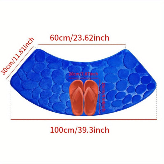 Tapis de bain Eva – Motif de carrelage élégant avec dos antidérapant et haute capacité d'absorption