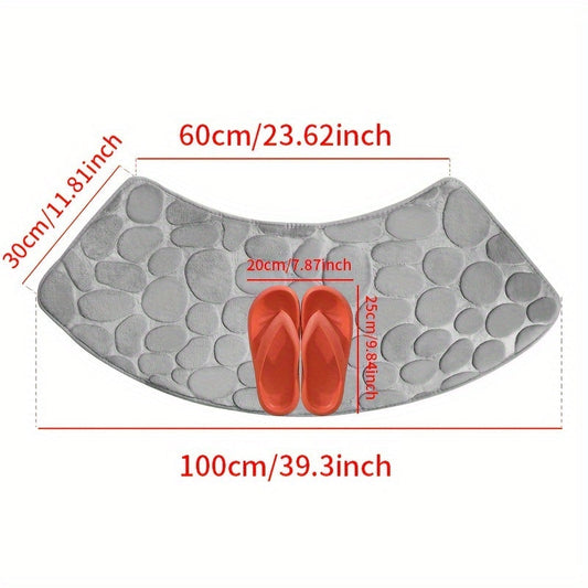 Tapis de bain Eva – Motif de carrelage élégant avec dos antidérapant et haute capacité d'absorption