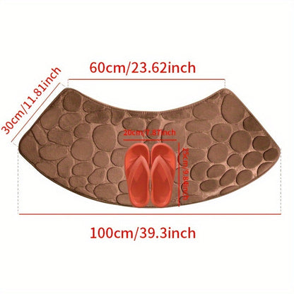 Tapis de bain Eva – Motif de carrelage élégant avec dos antidérapant et haute capacité d'absorption