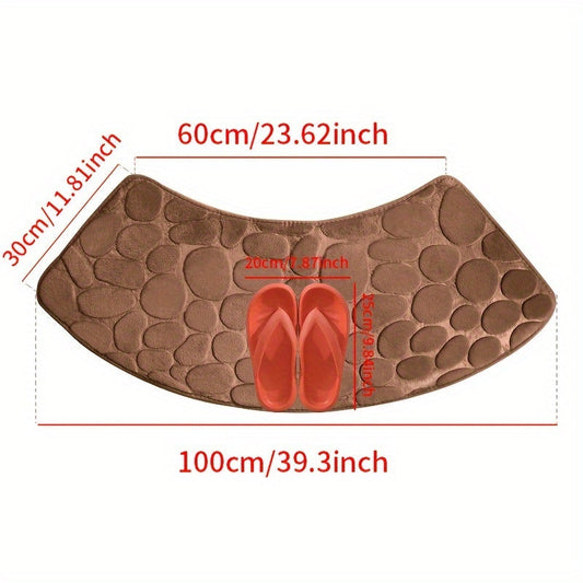 Tapis de bain Eva – Motif de carrelage élégant avec dos antidérapant et haute capacité d'absorption