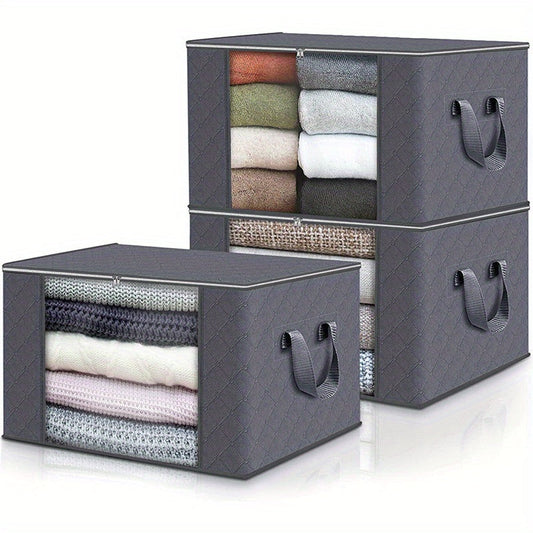 Boîtes de rangement pliables à grande capacité – Idéales pour les vêtements et les couvertures