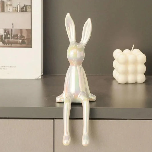 Ornement de Lapin Coloré – Décoratif et Ludique pour un Intérieur Moderne