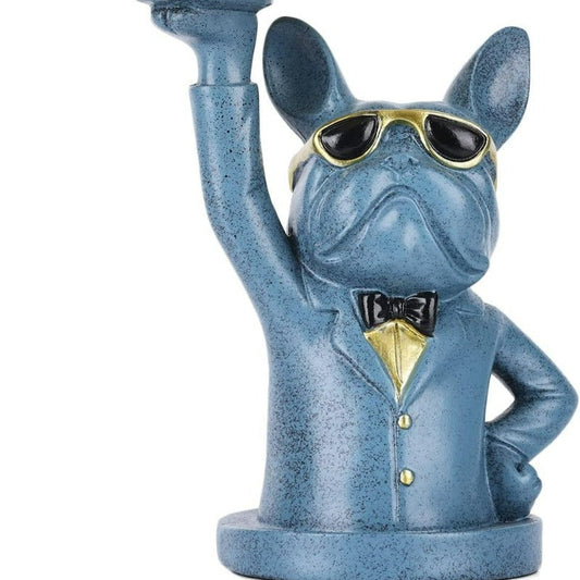Statue de rangement Fenna Bulldog – Organisateur décoratif inspiré de l'Art Déco pour la maison