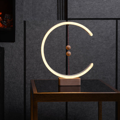Lampe Fleur Croissant - Design élégant en croissant, Interrupteur magnétique, Alimentation USB, Éclairage moderne