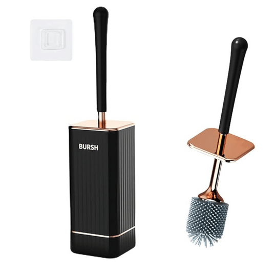 Brosse de toilettes Flexi avec support mural et support à séchage rapide – Solution moderne pour la salle de bain