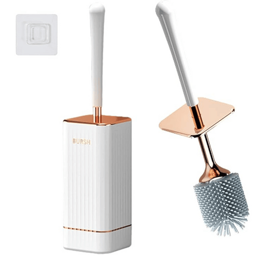 Brosse de toilettes Flexi avec support mural et support à séchage rapide – Solution moderne pour la salle de bain