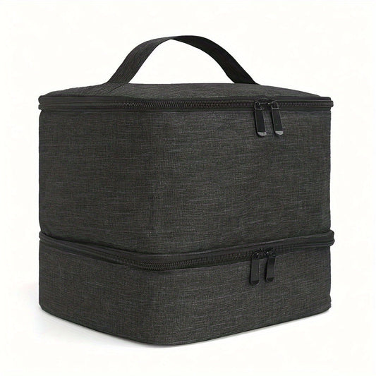 Grande capacité trousse de maquillage en cuir PU – Organiseur élégant et robuste pour le maquillage