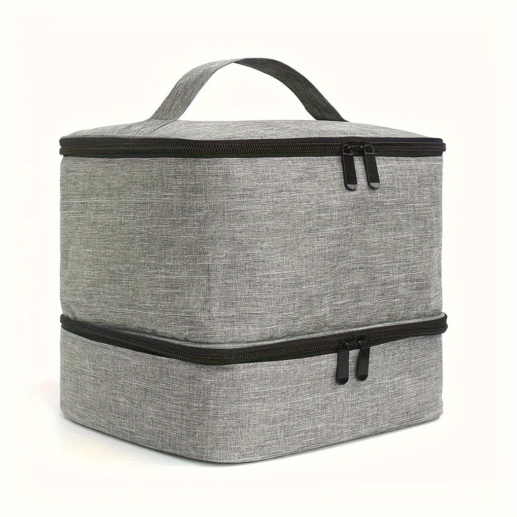 Grande capacité trousse de maquillage en cuir PU – Organiseur élégant et robuste pour le maquillage
