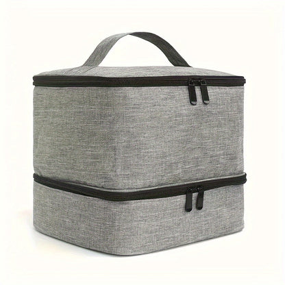 Grande capacité trousse de maquillage en cuir PU – Organiseur élégant et robuste pour le maquillage