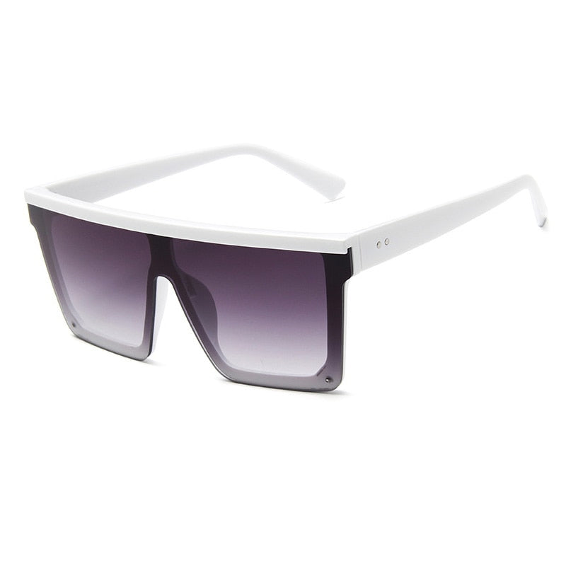 Lunettes de soleil classiques à miroir carré