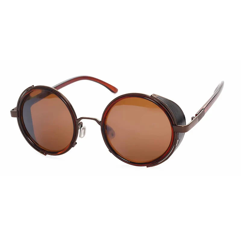 Lunettes de soleil rondes teintées rétro