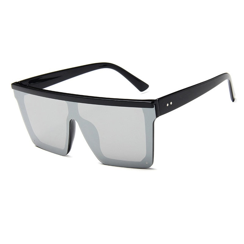 Lunettes de soleil classiques à miroir carré