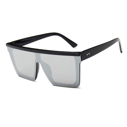 Lunettes de soleil classiques à miroir carré