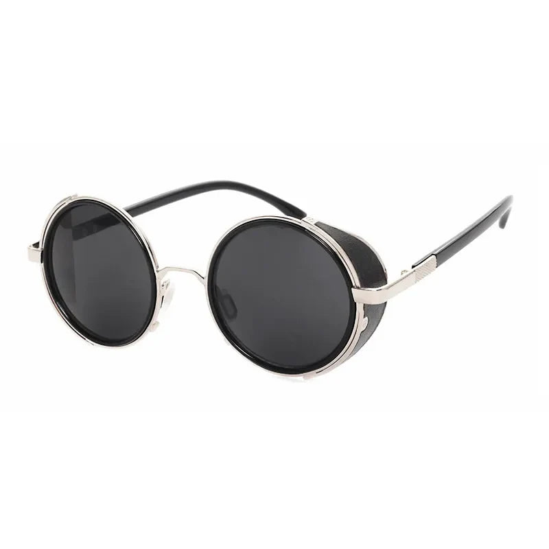 Lunettes de soleil rondes teintées rétro