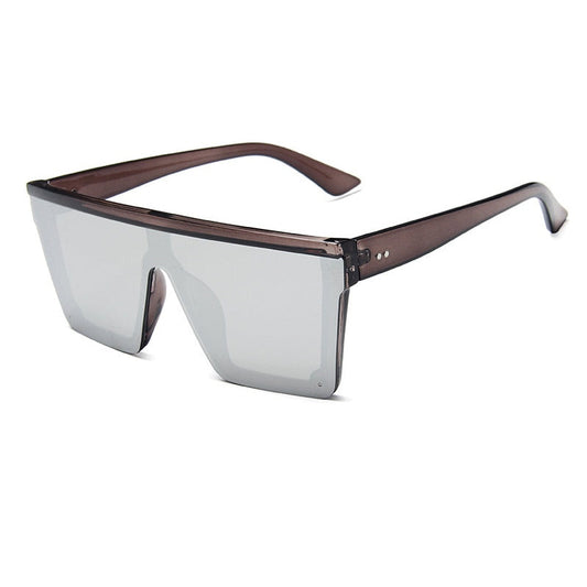 Lunettes de soleil classiques à miroir carré