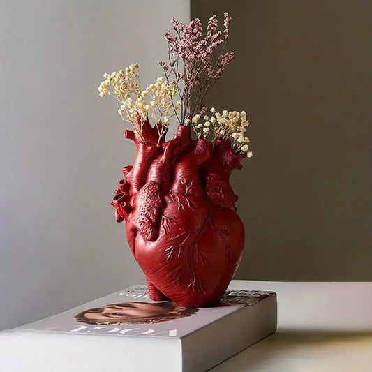 Vase décoratif en forme de cœur – Élégant récipient pour arrangements floraux