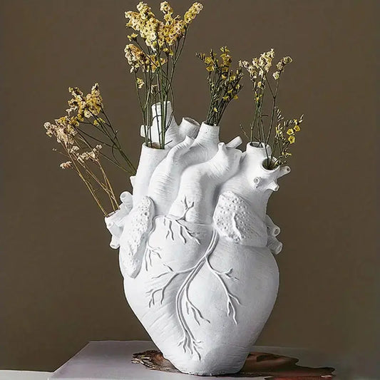Vase décoratif en forme de cœur – Élégant récipient pour arrangements floraux