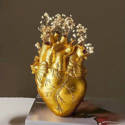Vase décoratif en forme de cœur – Élégant récipient pour arrangements floraux