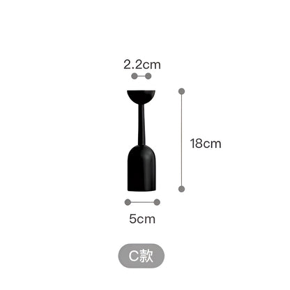 Ensemble minimaliste de bougeoirs nordiques – Accessoire élégant pour le salon et la chambre