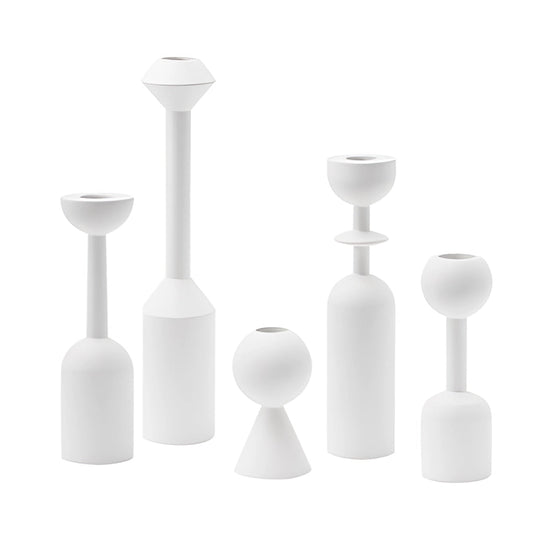 Ensemble minimaliste de bougeoirs nordiques – Accessoire élégant pour le salon et la chambre