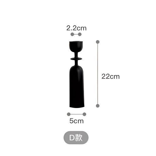 Ensemble minimaliste de bougeoirs nordiques – Accessoire élégant pour le salon et la chambre