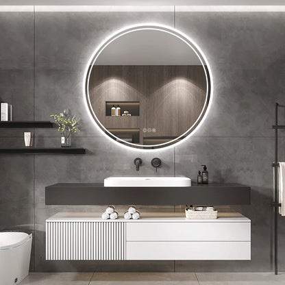 Miroir de salle de bain LED intelligent – Anti-buée, commande tactile et lumière dimmable