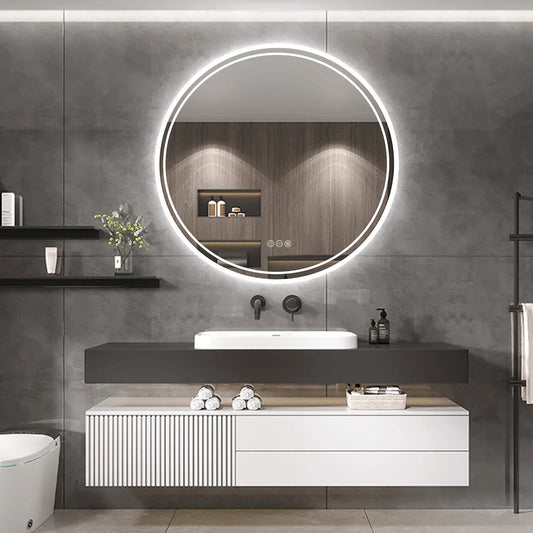 Miroir de salle de bain LED intelligent – Anti-buée, commande tactile et lumière dimmable