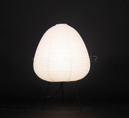 Lampe de table Lia – Design moderne inspiré par les lanternes en papier japonaises, éclairage LED d'ambiance, décoration intérieure élégante