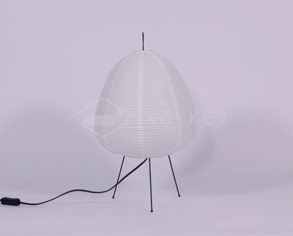 Lampe de table Lia – Design moderne inspiré par les lanternes en papier japonaises, éclairage LED d'ambiance, décoration intérieure élégante